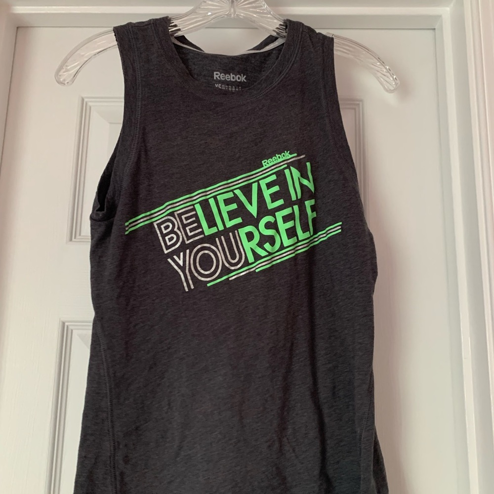 Reebok dark grey sleeveless top